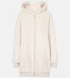 Yves Salomon Meteo Shearling Jacket In White