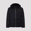 Yves Salomon Padded Quilted Down Jacket With Hood And Zipper Closure In Black