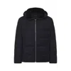 Yves Salomon Padded Quilted Down Jacket With Hood And Zipper Closure In Black
