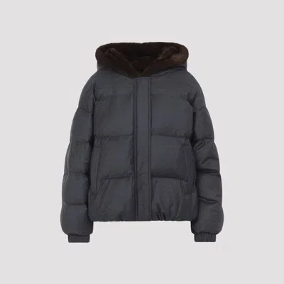 YVES SALOMON MINK DOWN JACKET
