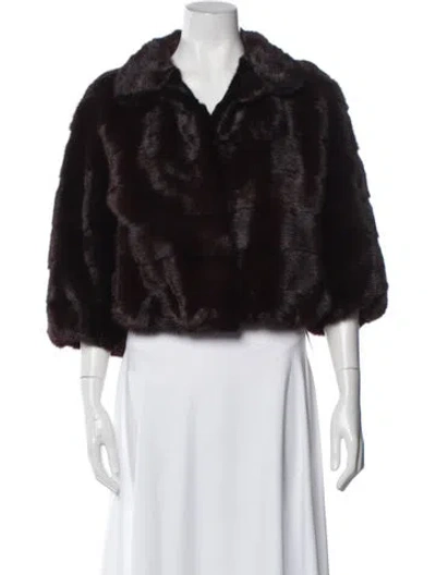 Pre-owned Yves Salomon Mink Fur Jacket In Multi