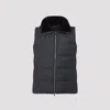 Yves Salomon Quilted Down-filled Mink Gilet With Contrast Lining In Black