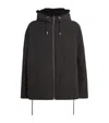 Yves Salomon Mink Technical Parka Jacket In Black