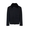 Yves Salomon Jacket In Double-sided Wool-cashmere Fabric With Mink Collar In Multi