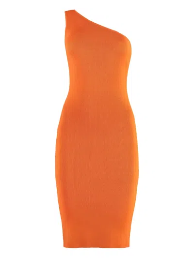 YVES SALOMON ONE SHOULDER DRESS