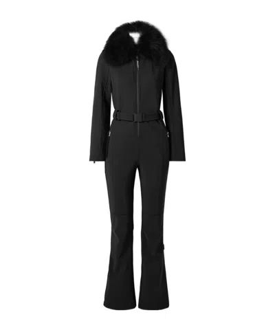 Yves Salomon One-piece Ski Suit In Black
