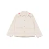 Yves Salomon Detachable-hood Jacket In Beige