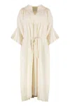 Yves Salomon Oversize Dress In Neutral
