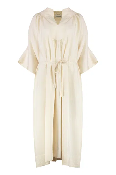 Yves Salomon Oversize Dress In Neutral