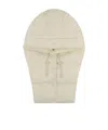 Yves Salomon Padded Hooded Bib In Nude
