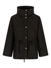 Yves Salomon Technical Black 2-in-1 Parka With Removable Mink Fur Lining In Black