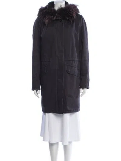 Pre-owned Yves Salomon Parka In Black