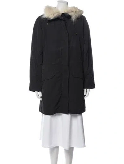 Pre-owned Yves Salomon Parka In Black