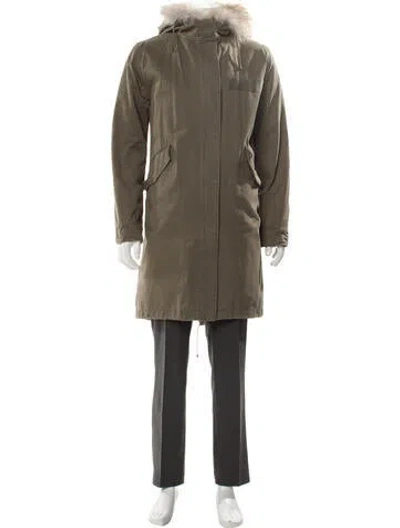 Pre-owned Yves Salomon Parka In Green