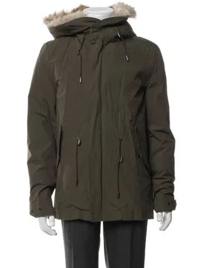 Pre-owned Yves Salomon Parka In Green