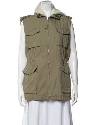Pre-owned Yves Salomon Parka In Green