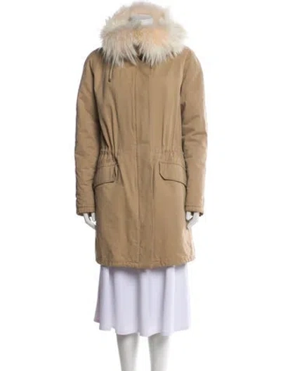 Pre-owned Yves Salomon Parka In Neutral