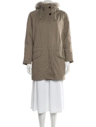 Pre-owned Yves Salomon Parka In Neutral