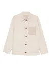 Yves Salomon Patch-pocket Buttoned Shirt Jacket In Neutral