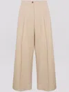Yves Salomon Pressed-crease Trousers In Neutrals