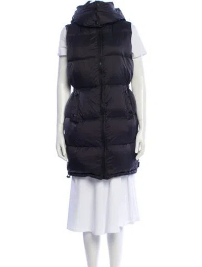 Pre-owned Yves Salomon Puffer Vest In Blue
