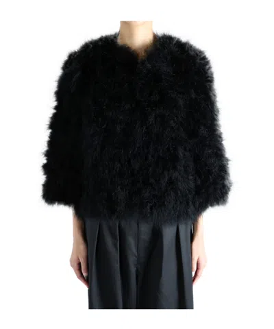 YVES SALOMON FEATHER JACKET