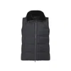 Yves Salomon Quilted Down-filled Mink Gilet With Contrast Lining In Black