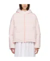 Yves Salomon Pink Quilted Down Jacket In Pink