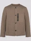 Yves Salomon Quilted Jacket In Neutrals