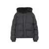 Yves Salomon Refined Grey Mink Down Jacket With Quilted Elegance In Gray