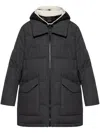 Yves Salomon Long-sleeved Down Jacket In 灰色
