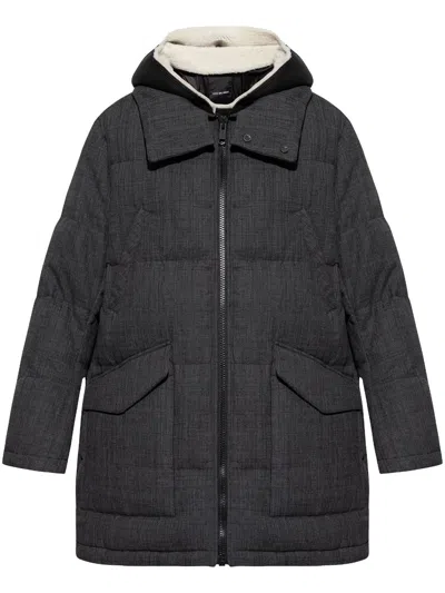 YVES SALOMON QUILTED PUFFER COAT