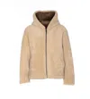 Yves Salomon Reversible Aviateur Shearling Jacket In Nude