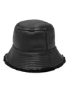 Yves Salomon Reversible Bucket Hat In Black