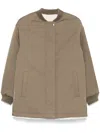 Yves Salomon Reversible Coat In 绿色