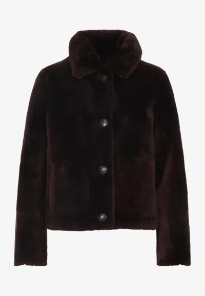 YVES SALOMON REVERSIBLE FUR JACKET