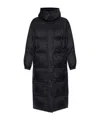 Yves Salomon Reversible Parka Coat In Black