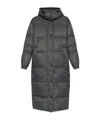 Yves Salomon Reversible Parka Coat In Black