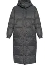 Yves Salomon Reversible Parka Coat In Grey