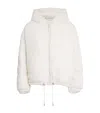 Yves Salomon Reversible Ribbed Lambswool Jacket In White