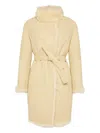 Yves Salomon Reversible Toscana Lambskin Coat In Neutral