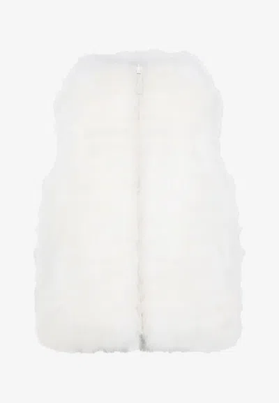 YVES SALOMON REVERSIBLE ZIP-UP GILET