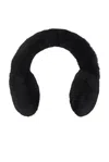 Yves Salomon Rex Rabbit Earmuffs In Black