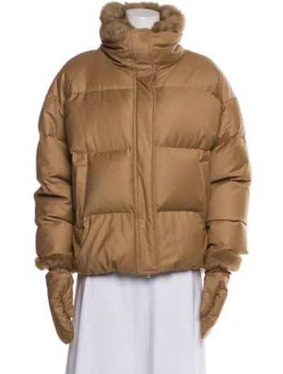 Pre-owned Yves Salomon Sable Parka W/ Tags In Neutral