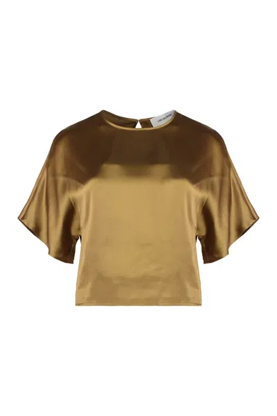 YVES SALOMON SATIN BLOUSE