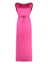 Yves Salomon Viscose Dress In Rosa