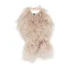 Yves Salomon Curly-fur Sheepskin Scarf In Brown