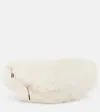 Yves Salomon Shearling Belt Bag In White