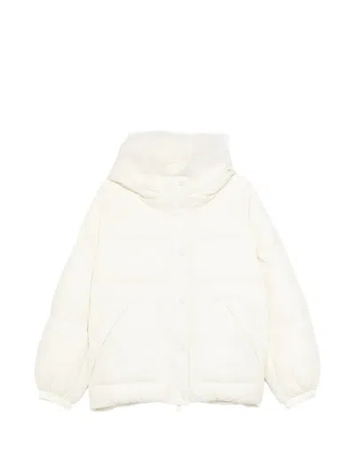 Yves Salomon Shearling-hood Jacket In Neutral