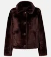 Yves Salomon Reversible Fur Jacket In Brown